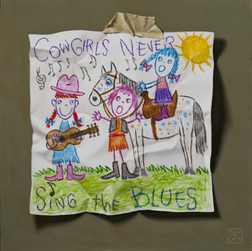 Young Artist Shows Promise – Cowgirls   (SOLD)