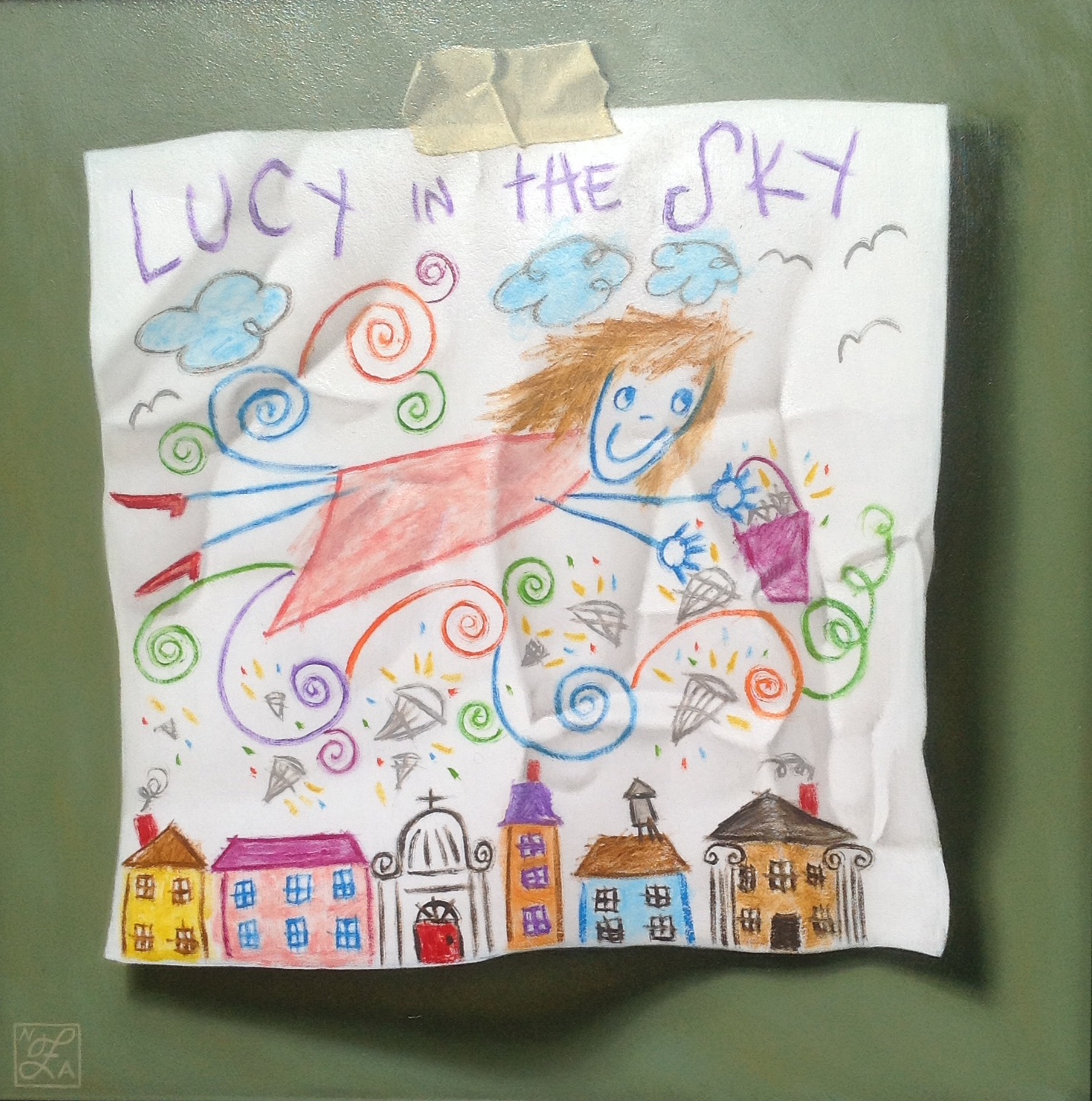 Young Artist Shows Promise – Lucy in the Sky with Diamonds  (SOLD)