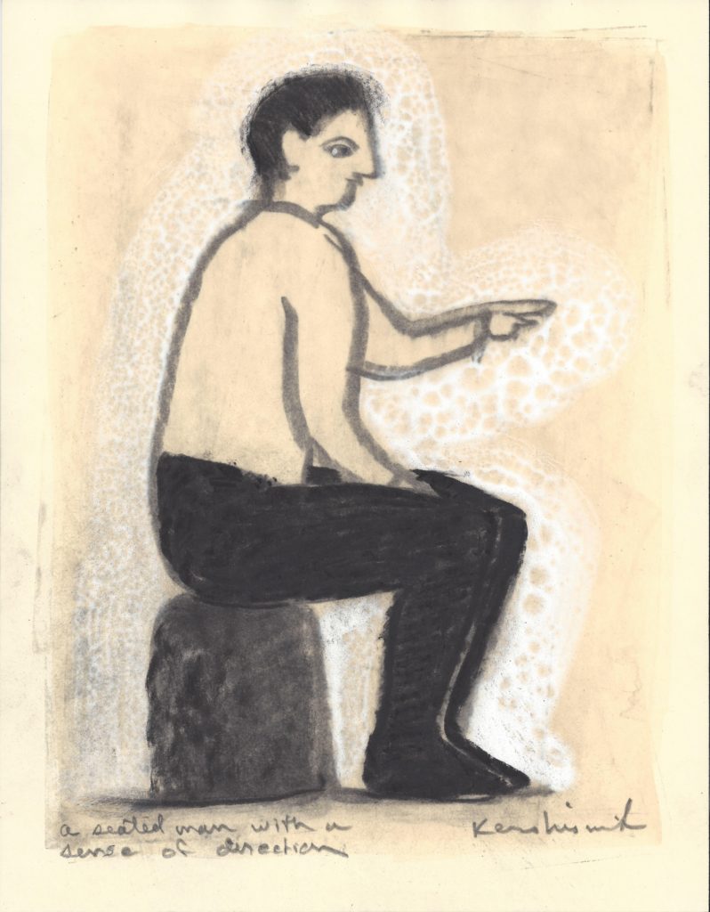 A Seated Man With A Sense Of Direction SOLD FourSquare ART