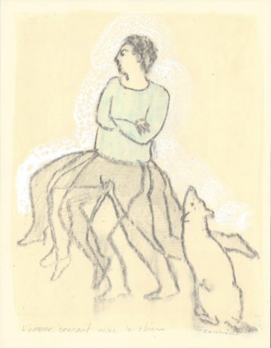 L’homme Couran avec l’Chien (The Man with the Common Dog) (SOLD)
