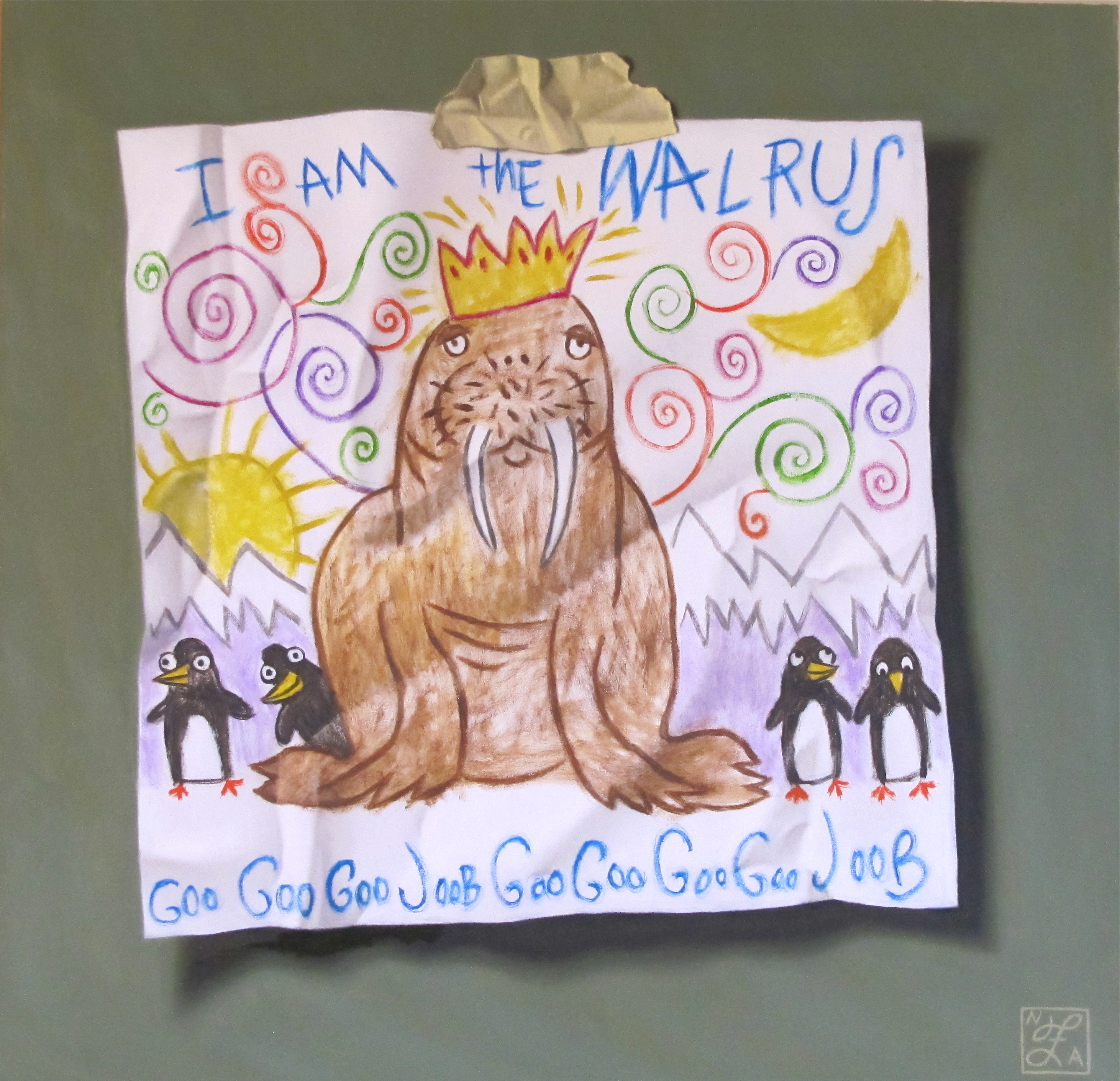 Young Artist Shows Promise – I am the Walrus   (SOLD)