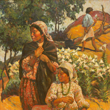 Mary and Elizabeth (Biblical Tarahumara Paintings) – SOLD