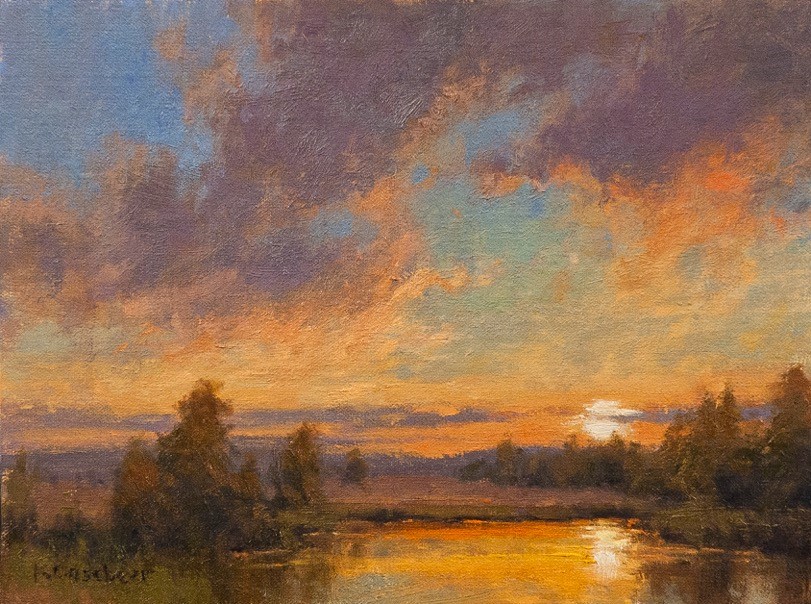 Pond at Sunset