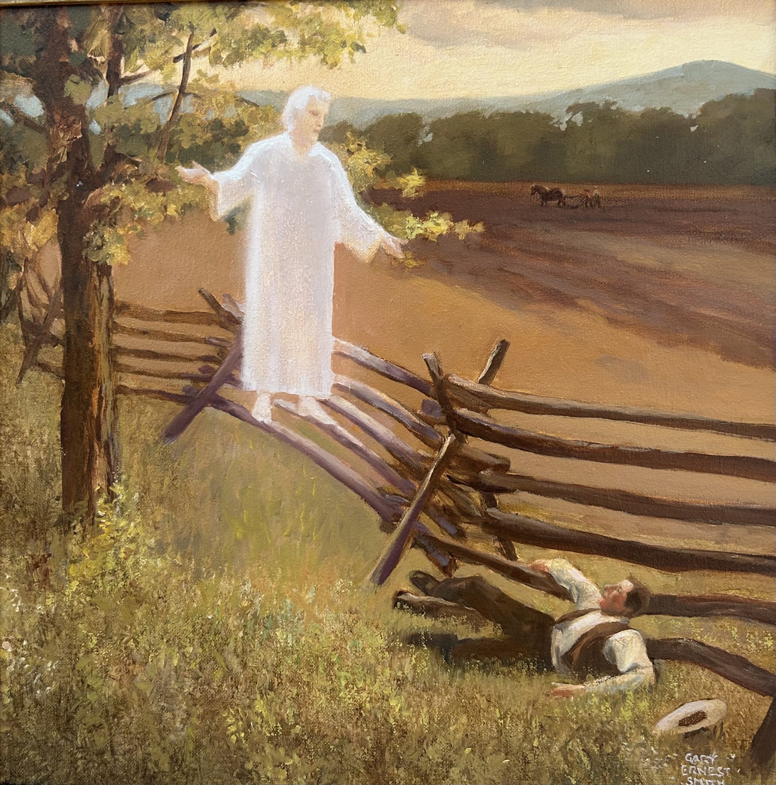 Moroni Appears Outdoors to Young Joseph